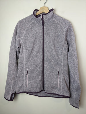 Helly Hansen Purple Zip Up Fleece - M