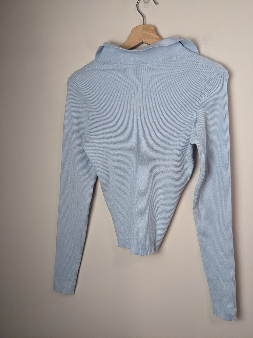 RESERVED Light Blue Collared Long Sleeve - L