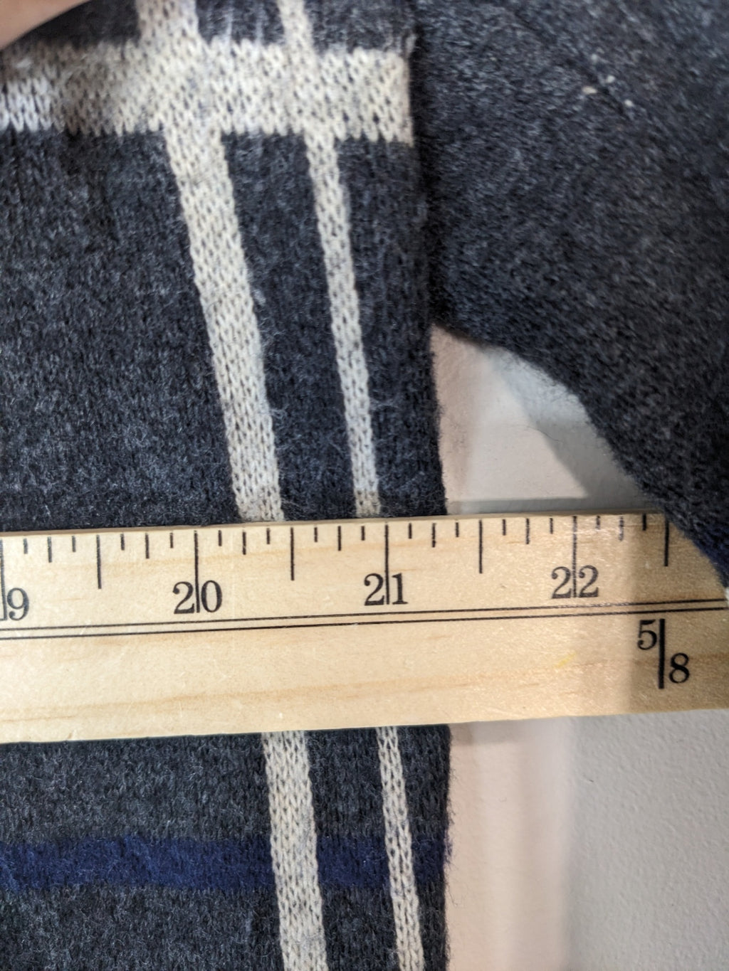 DENVERHAYES Plaid Open Front Coat - M