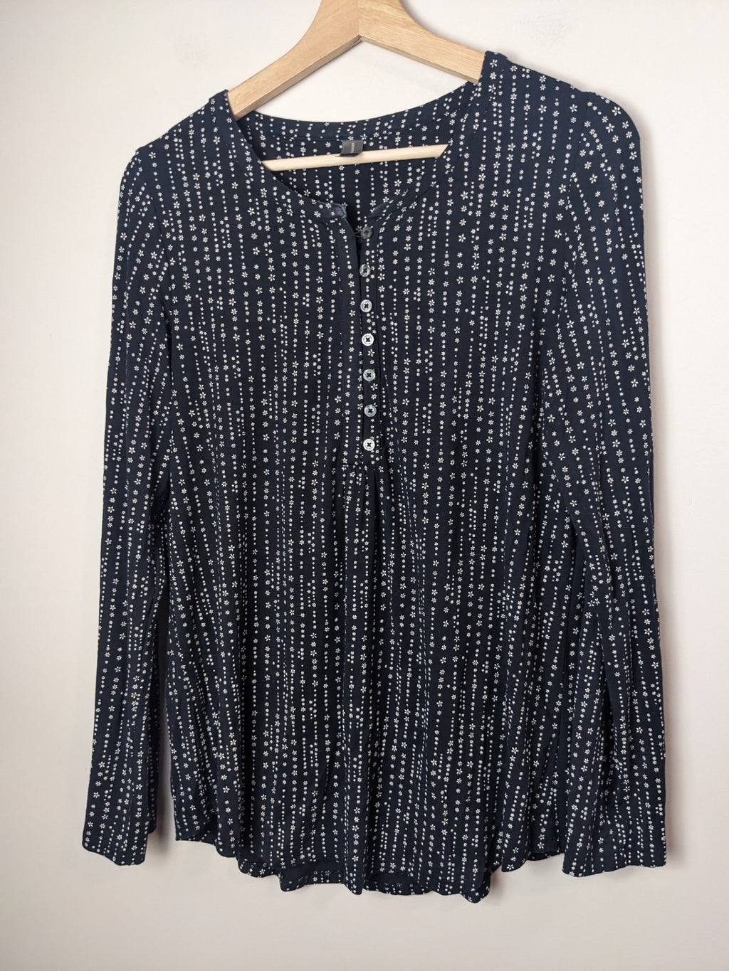 Denver Hayes Black Patterned Long Sleeve - S