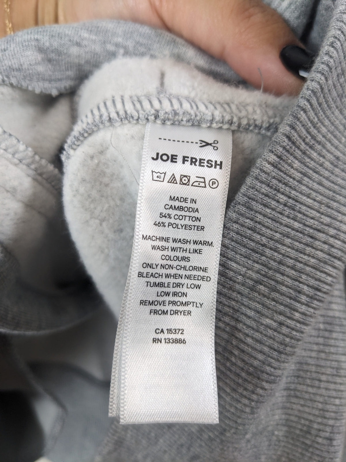 Joe Fresh Grey Asymmetrical Zip Up - M