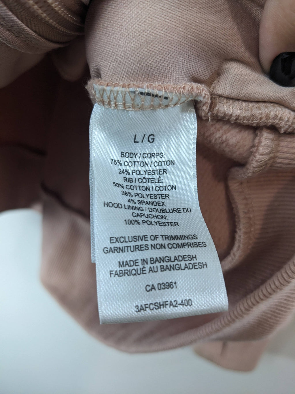 SHAMBHALA Light Pink Zip Up Hoddie - L