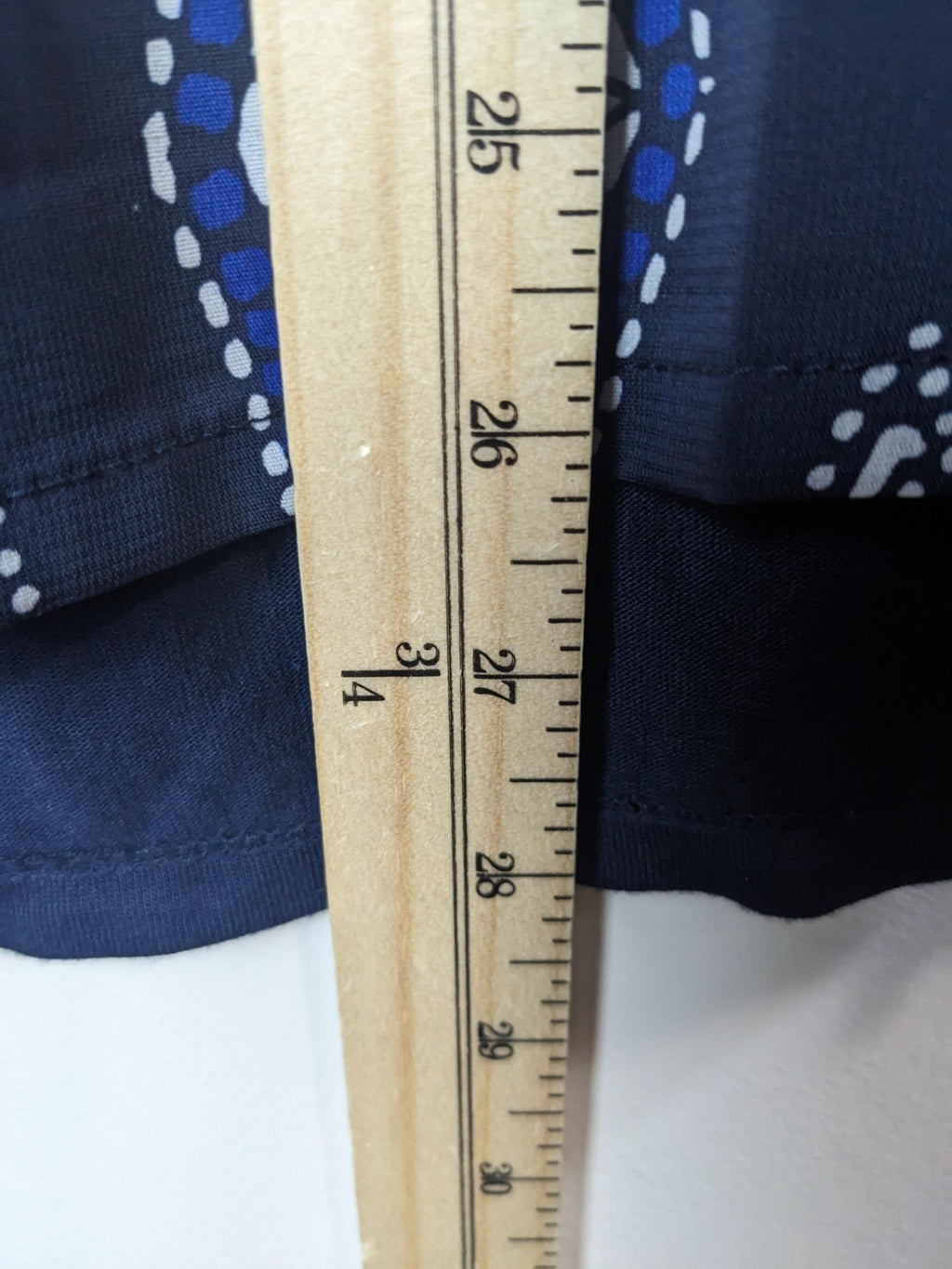 TRIBAL Navy Patterned Blouse - M