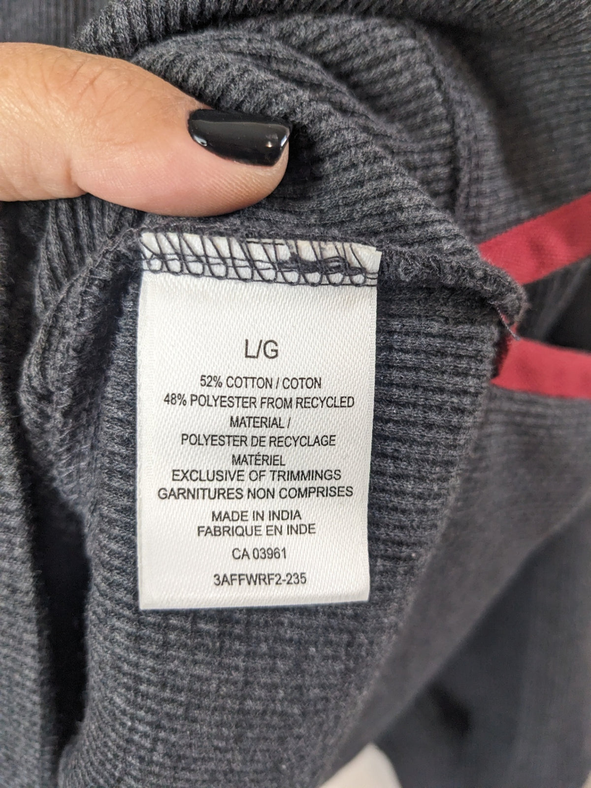 Wind River Dark Grey Knitted Hoodie - L