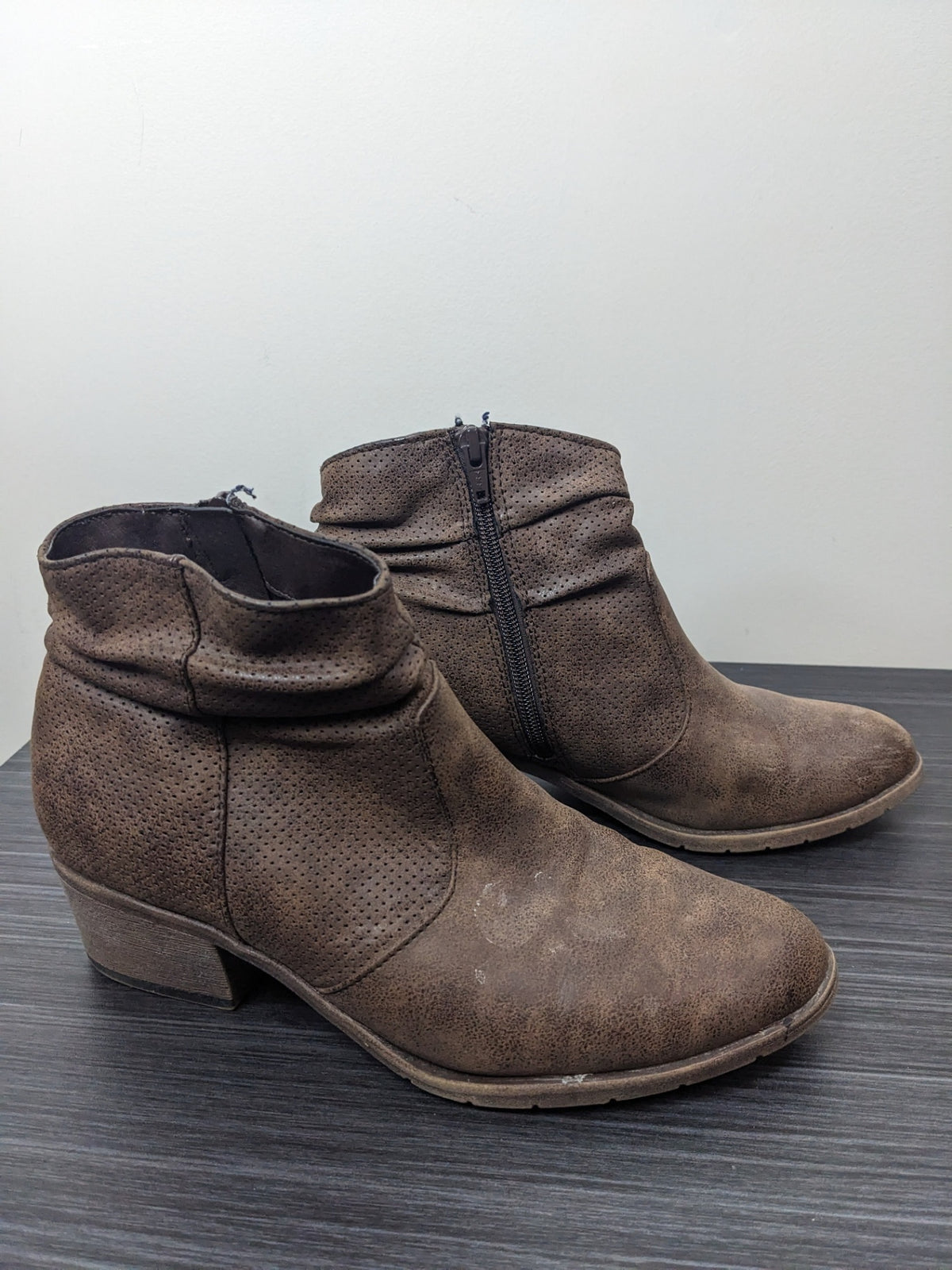 seven dials brown ankle boots - 37