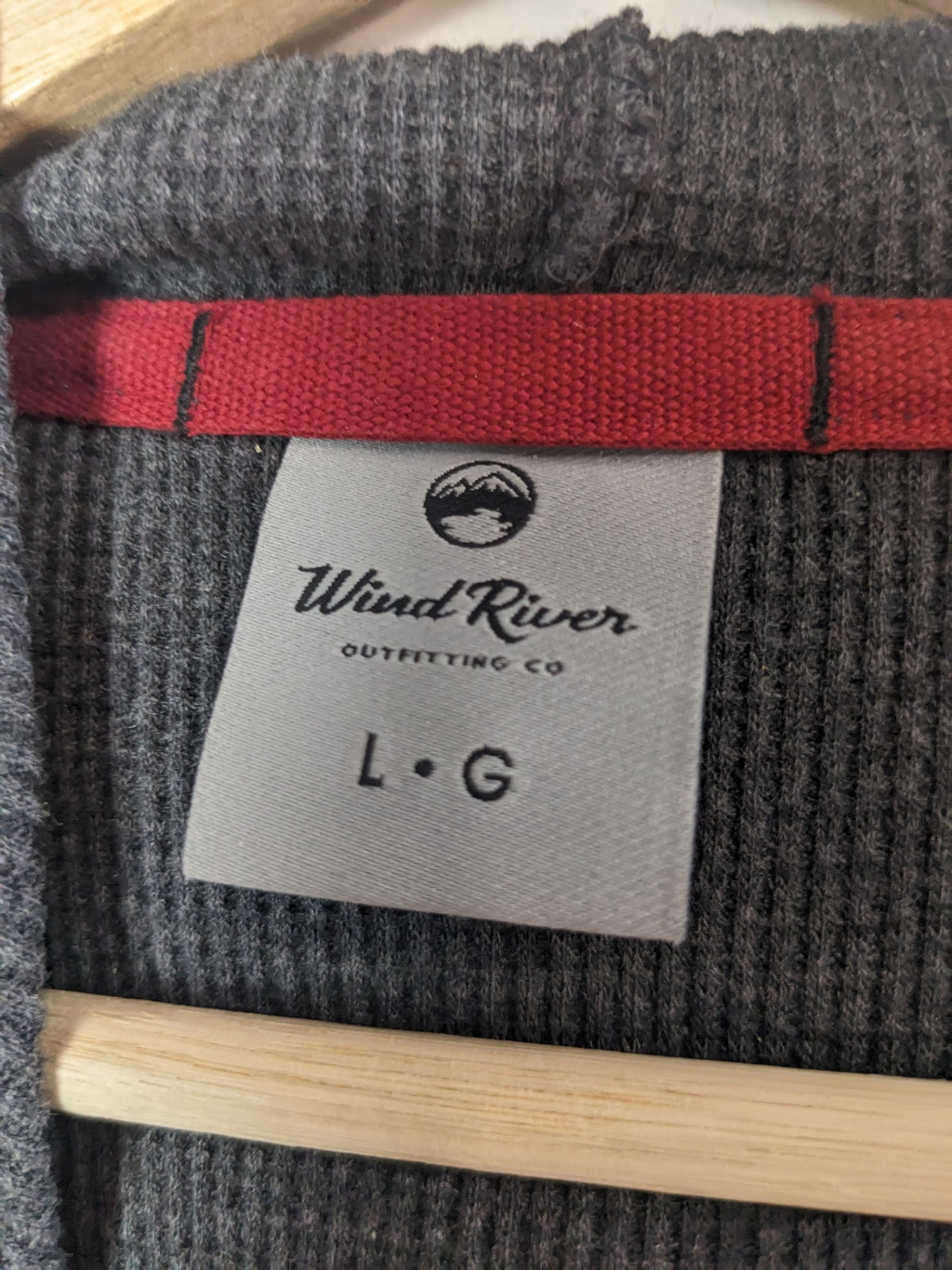 Wind River Dark Grey Knitted Hoodie - L