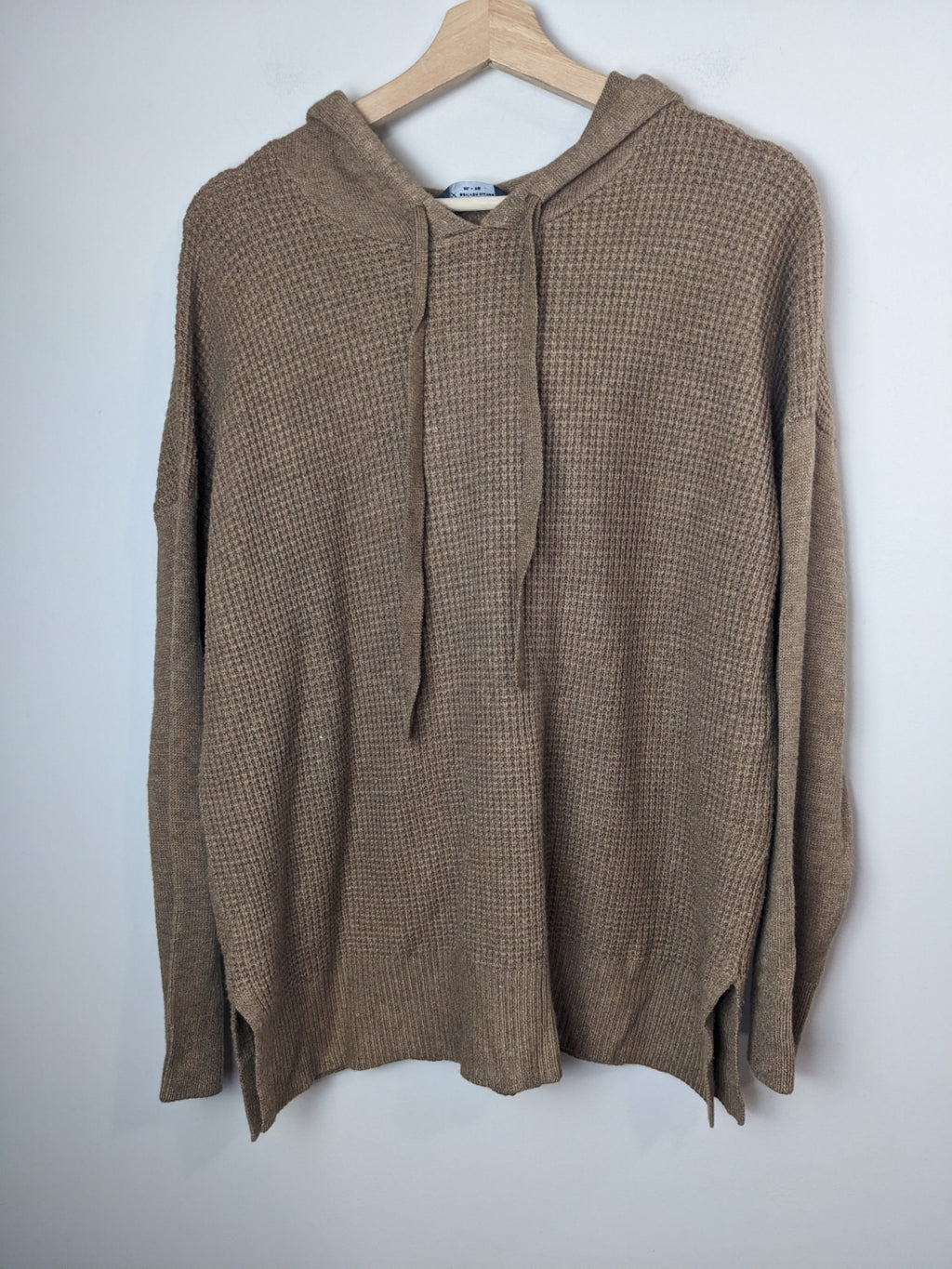 Denver Hayes Brown Knitted Hoodie - XL