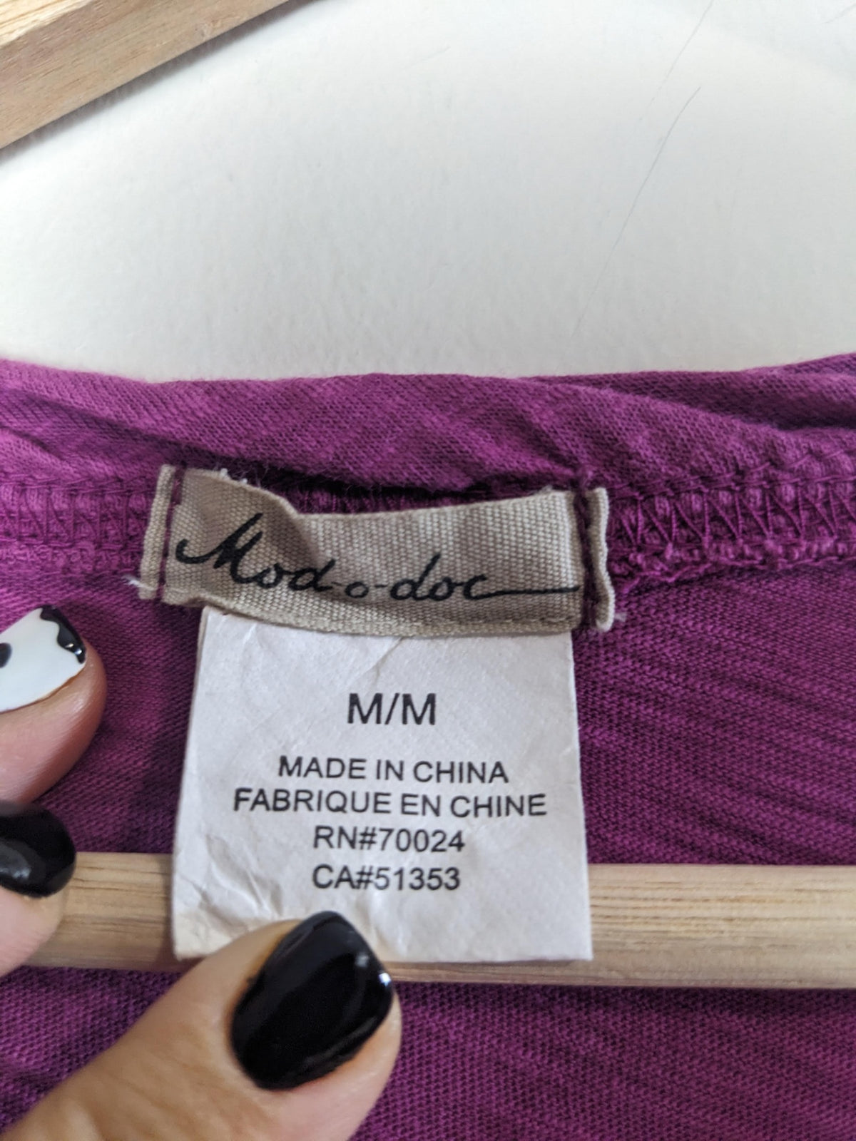 Mod-o-doc Purple Long Sleeve - M