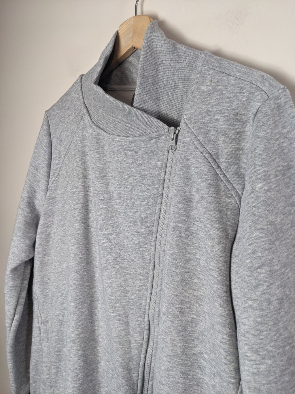 Joe Fresh Grey Asymmetrical Zip Up - M