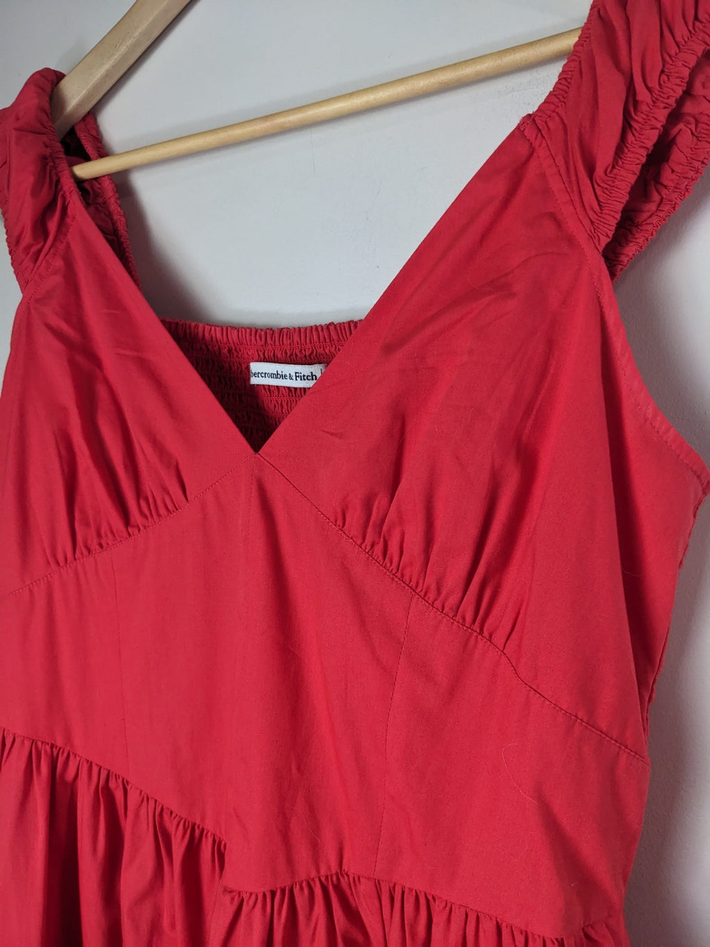 Abercrombie & Fitch Red Maxi Dress - M