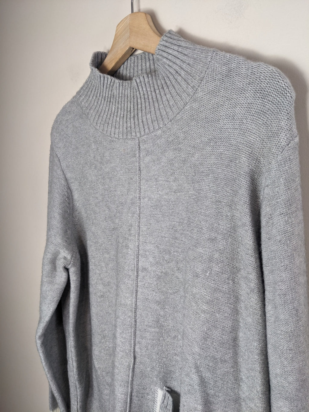Coco y Club Grey Mock Neck Sweater - L