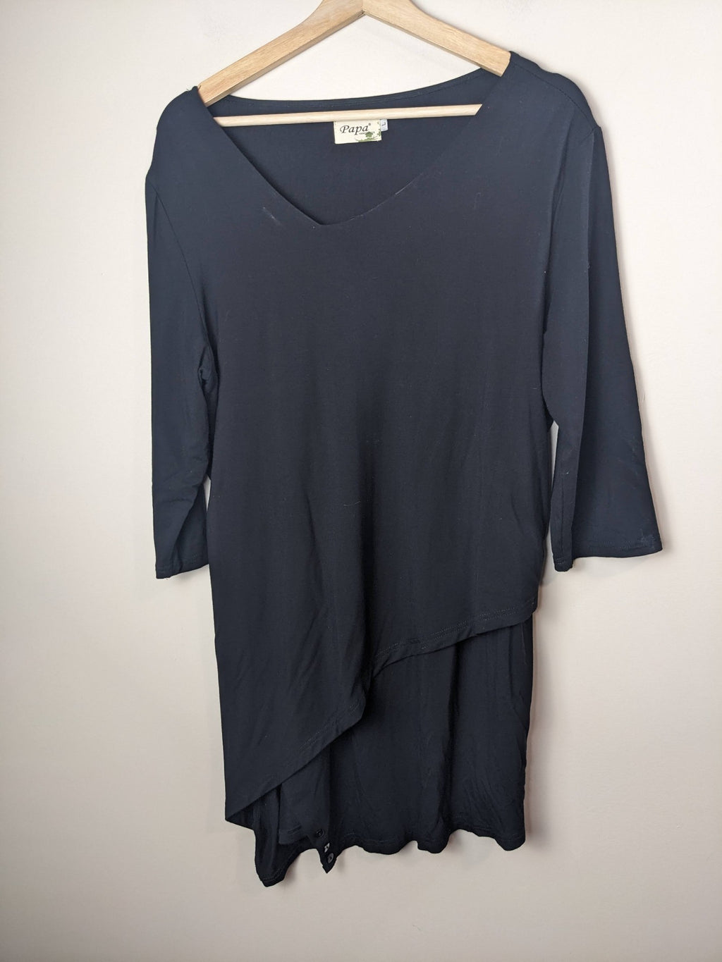 Papa Asymmetrical Black Dress- M