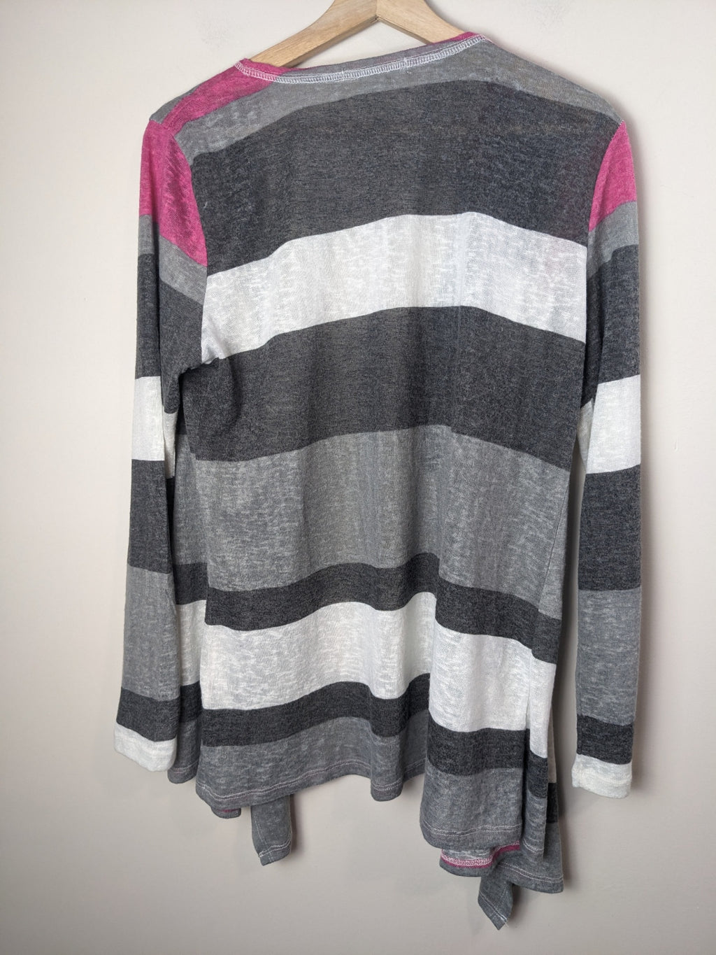 Warehouse One Pink & Grey Cardigan - L