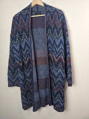 LUCKY BRAND Wool Patterned Cardigan - M