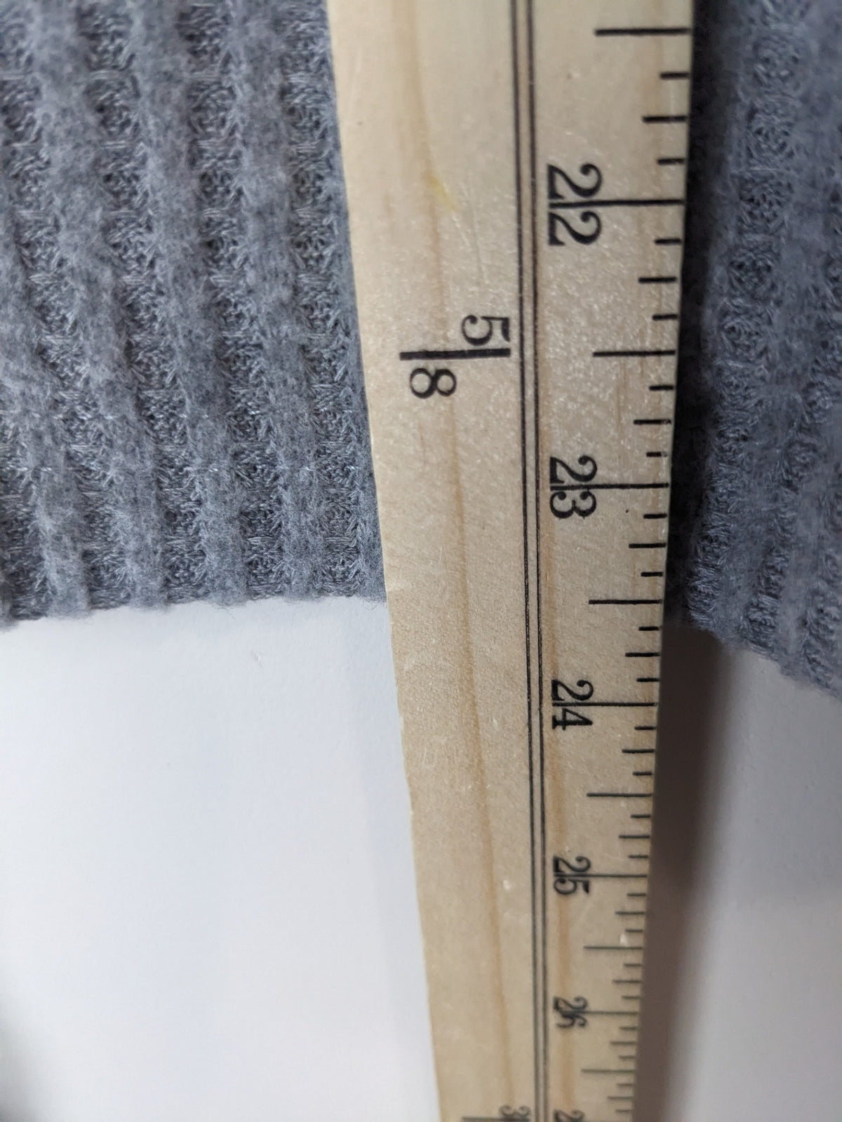 Ardene Knit Pink & Grey Striped Hoodie - L