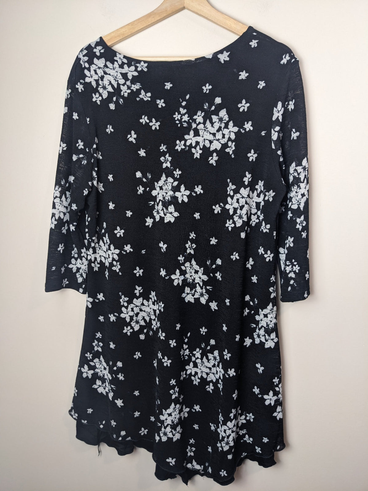 Papa Vancouver Black Floral Dress - L