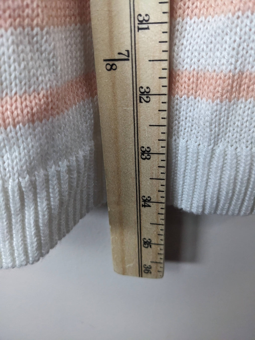 Charlie B White Rainbow Striped Cardigan - L