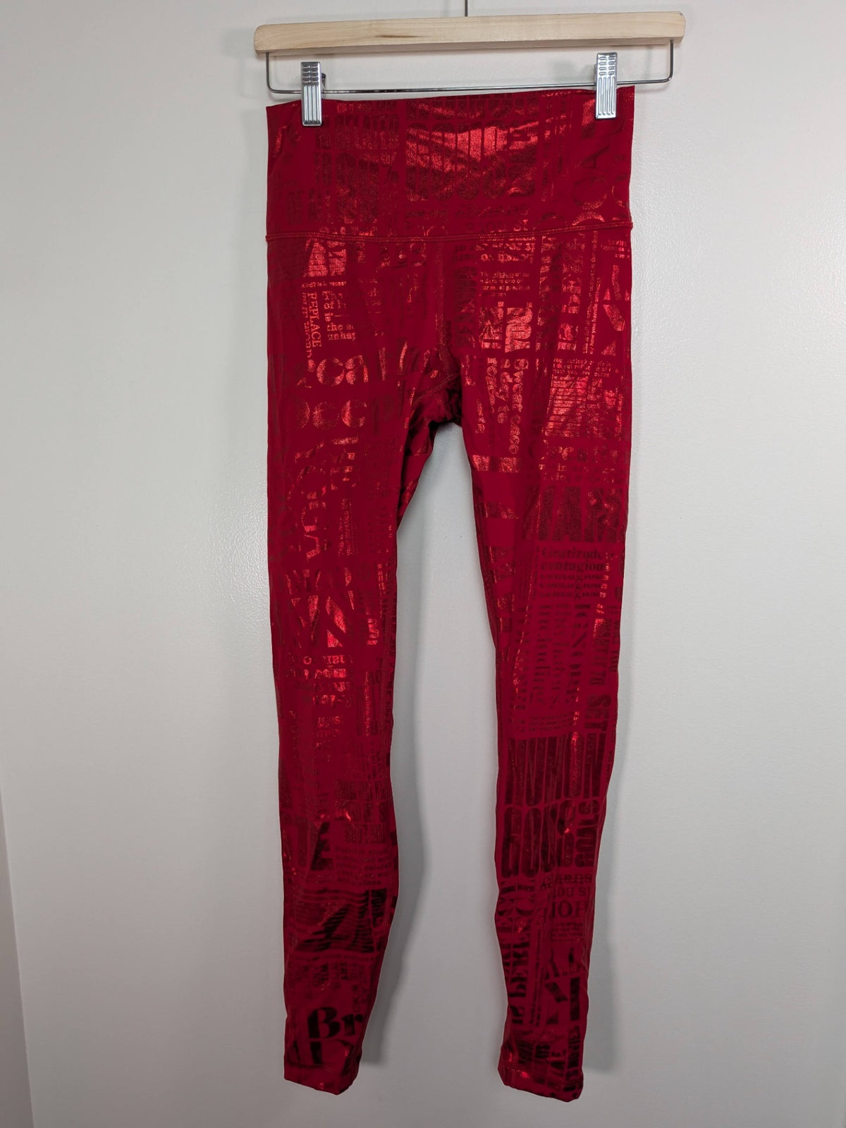 Lululemon red print leggings - 6