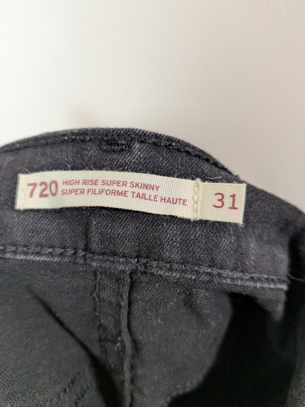 Levi's 720 high rise super skinny - 31