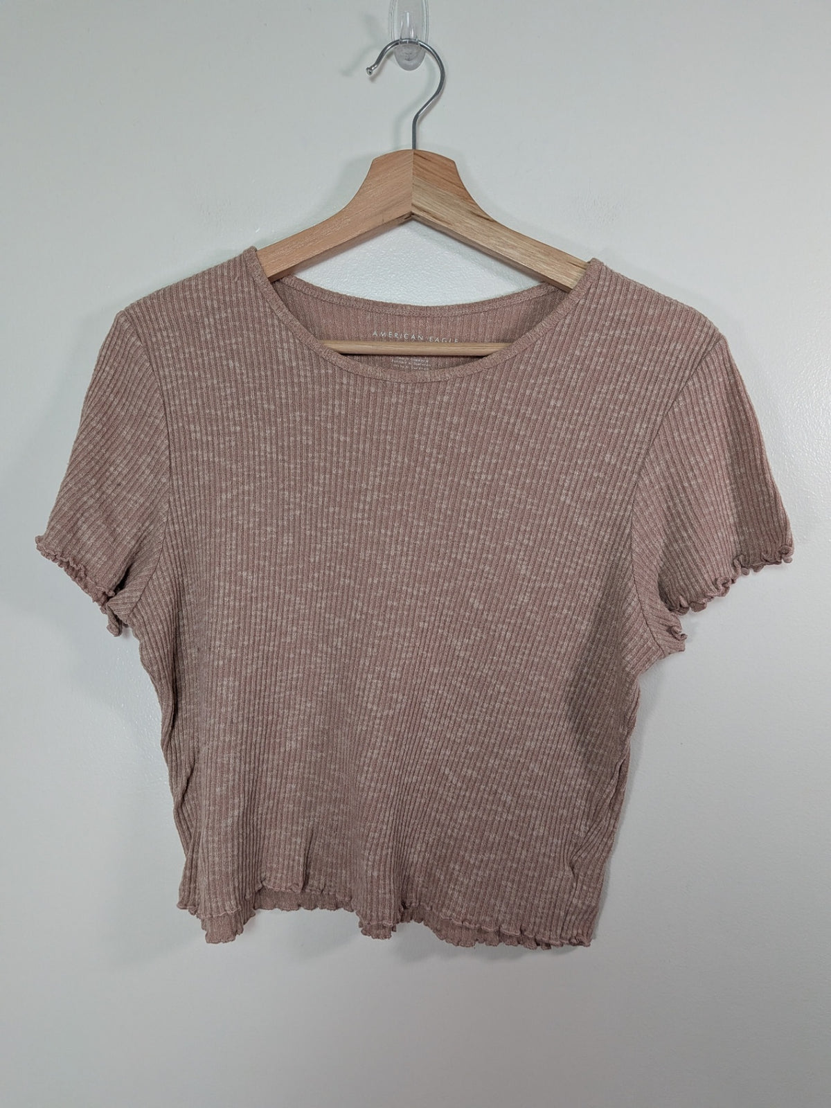 American Eagle brown tee - L