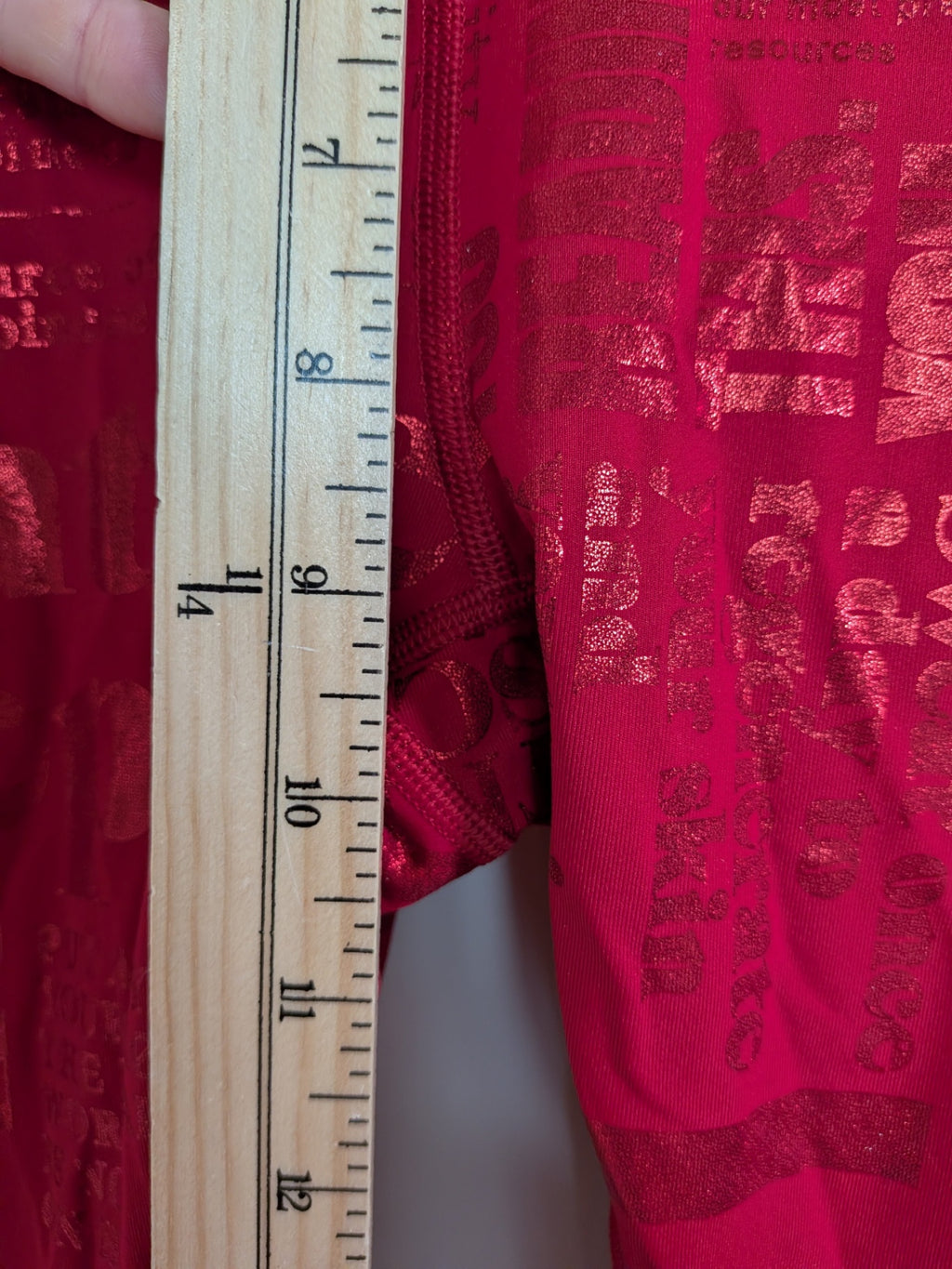 Lululemon red print leggings - 6