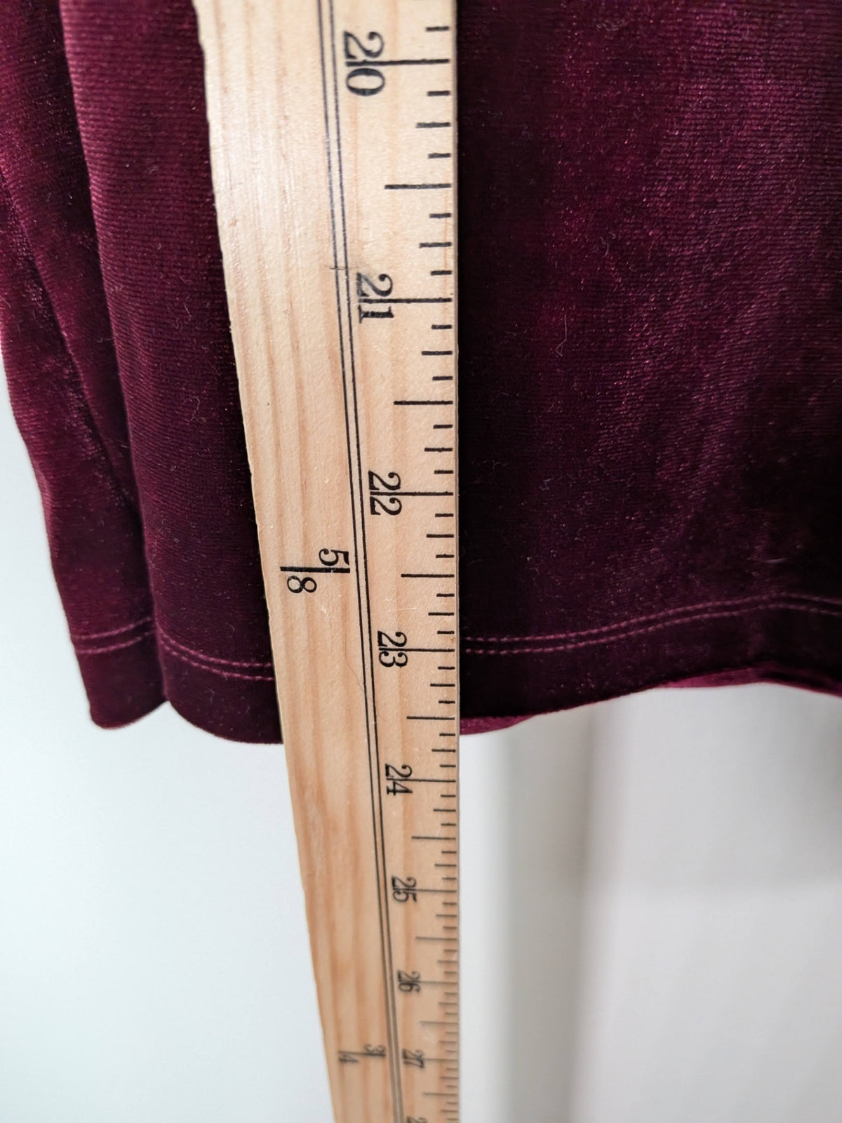 Ricki's red velvet blouse - XL