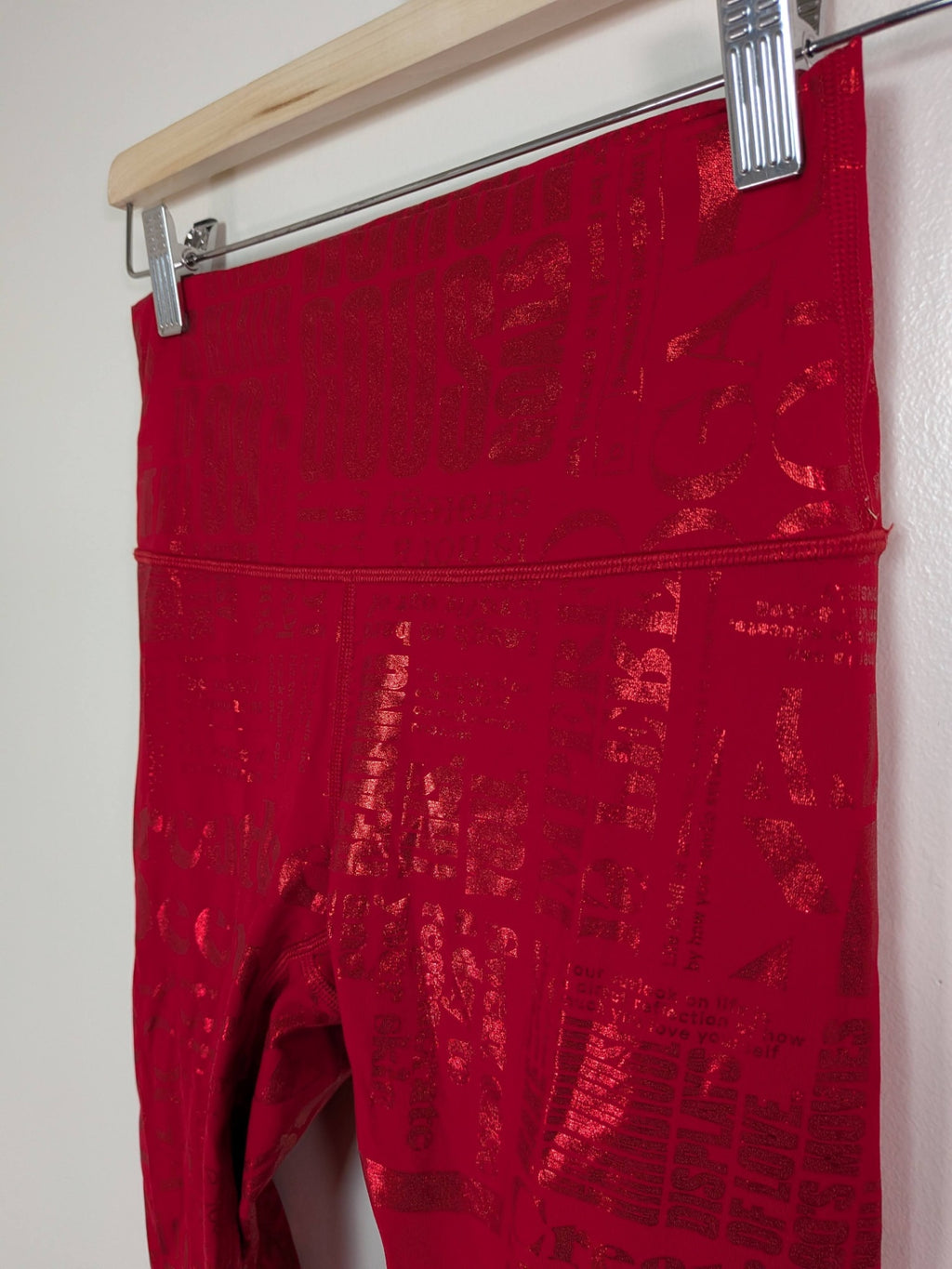 Lululemon red print leggings - 6