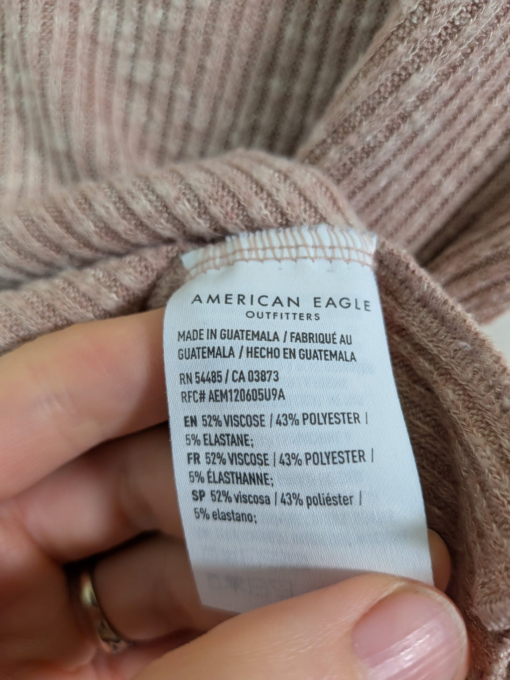 American Eagle brown tee - L