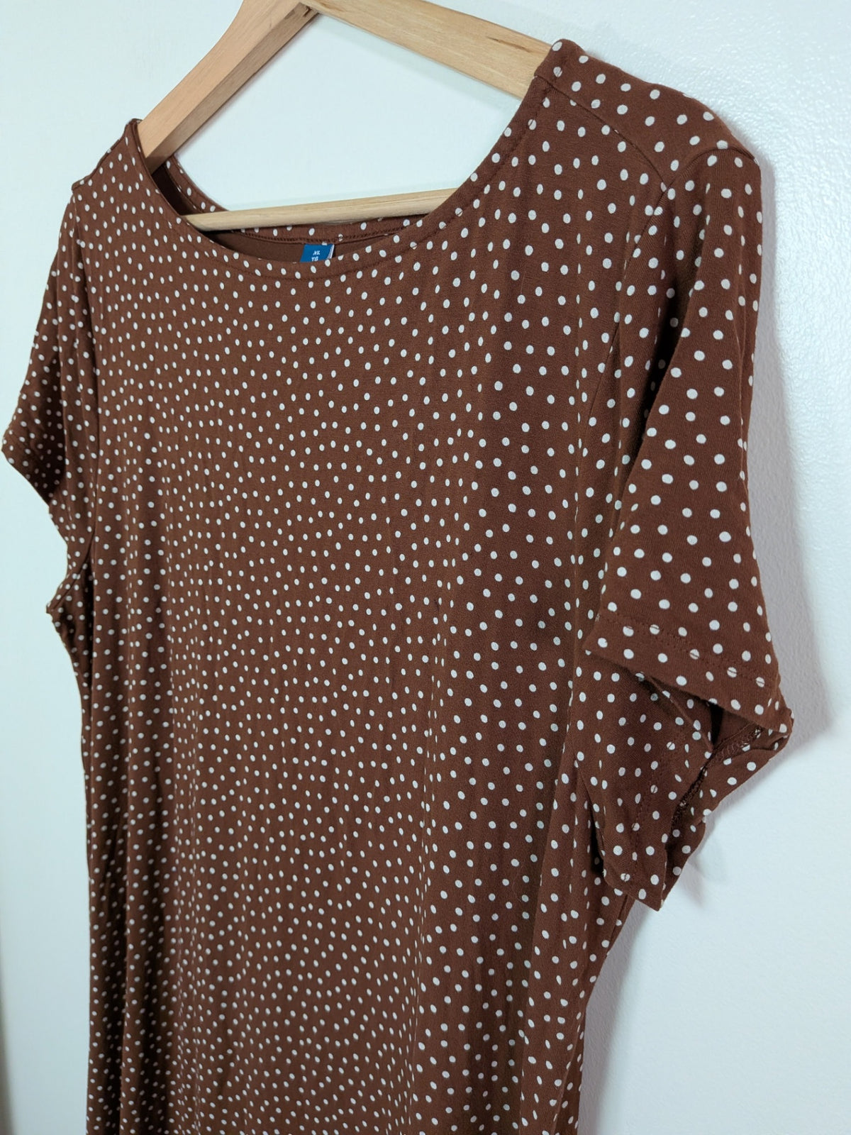 Old navy brown polka-dot dress - XL