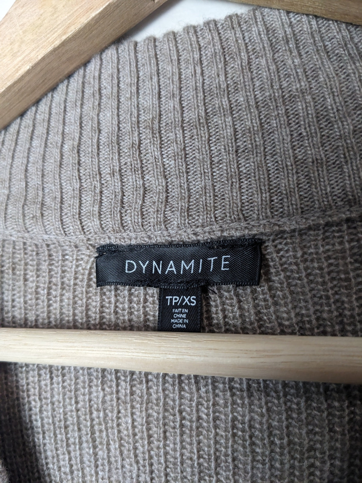 Dynamite Tan Sweater Dress - XS