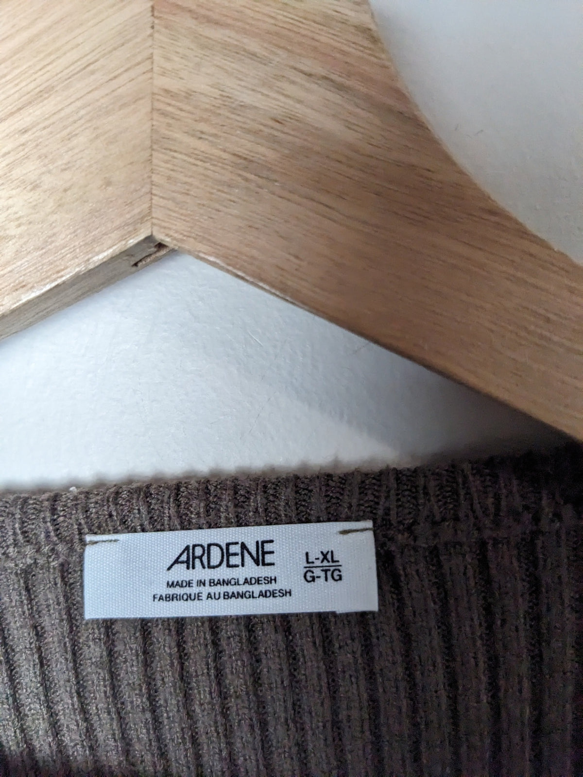 ARDENE Light Brown Crop Cardigan - L