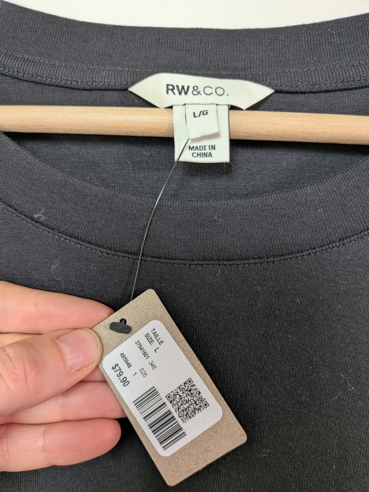 NWT RW&CO. black dress - L