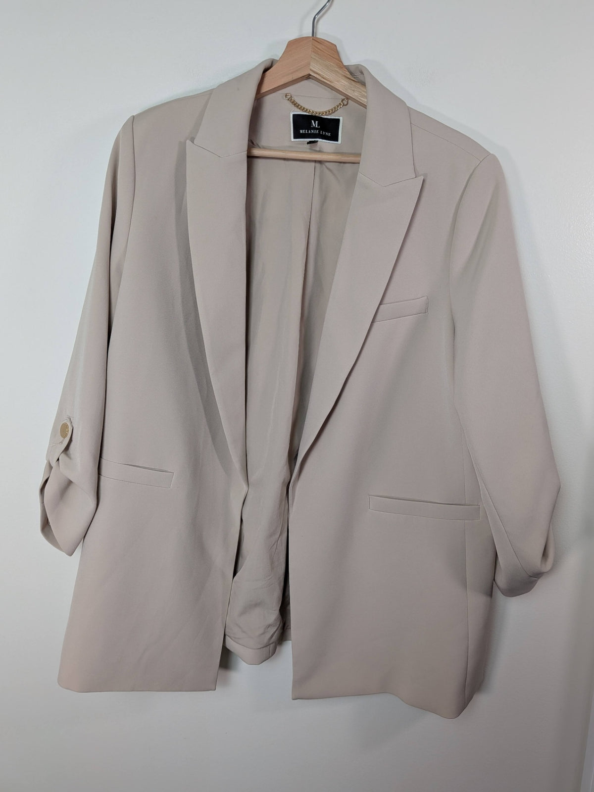 Melanie Lyne beige blazer - 16