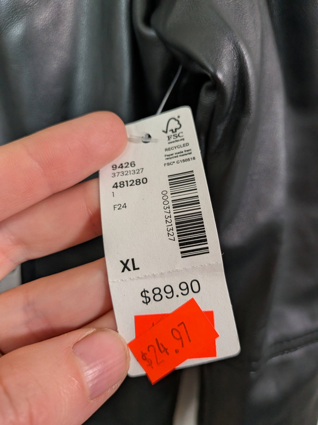 NWT Reitmans pleather moto jacket - 16