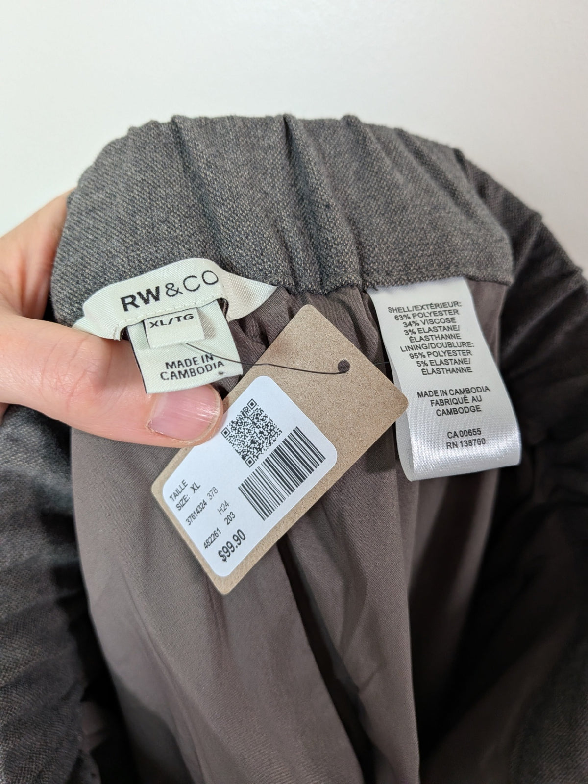 NWT RW&Co. grey skirt - XL