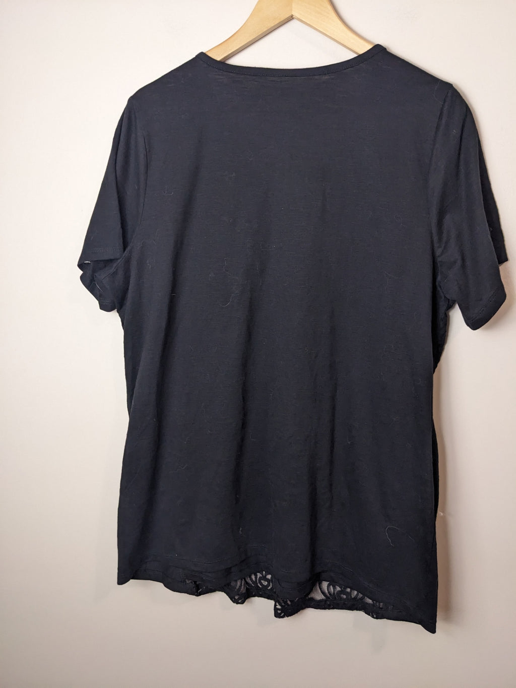 The Curve Tee Black Lace T-Shirt - 1X