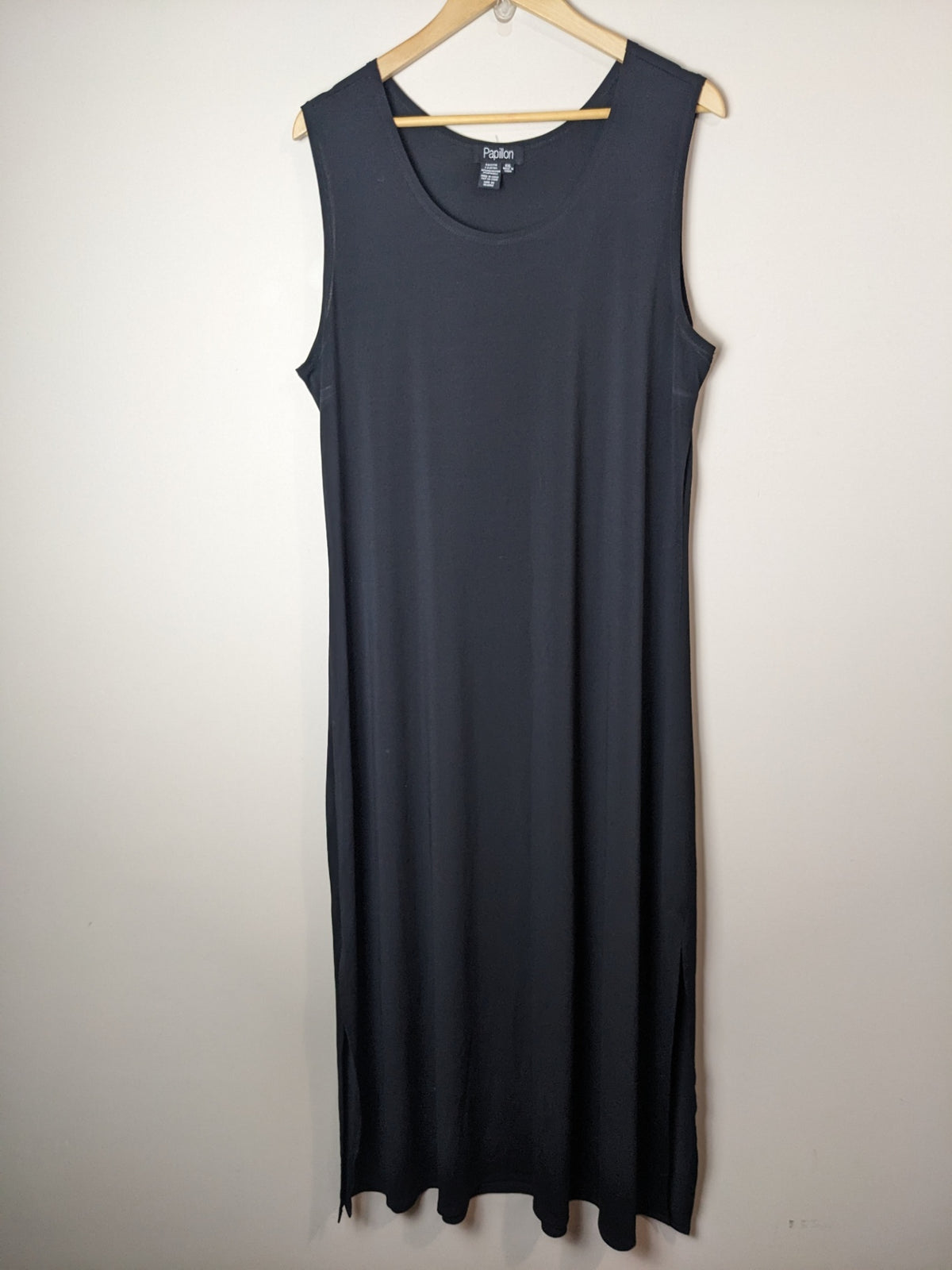 Papillon Black Sleeveless Maxi Dress - XXL