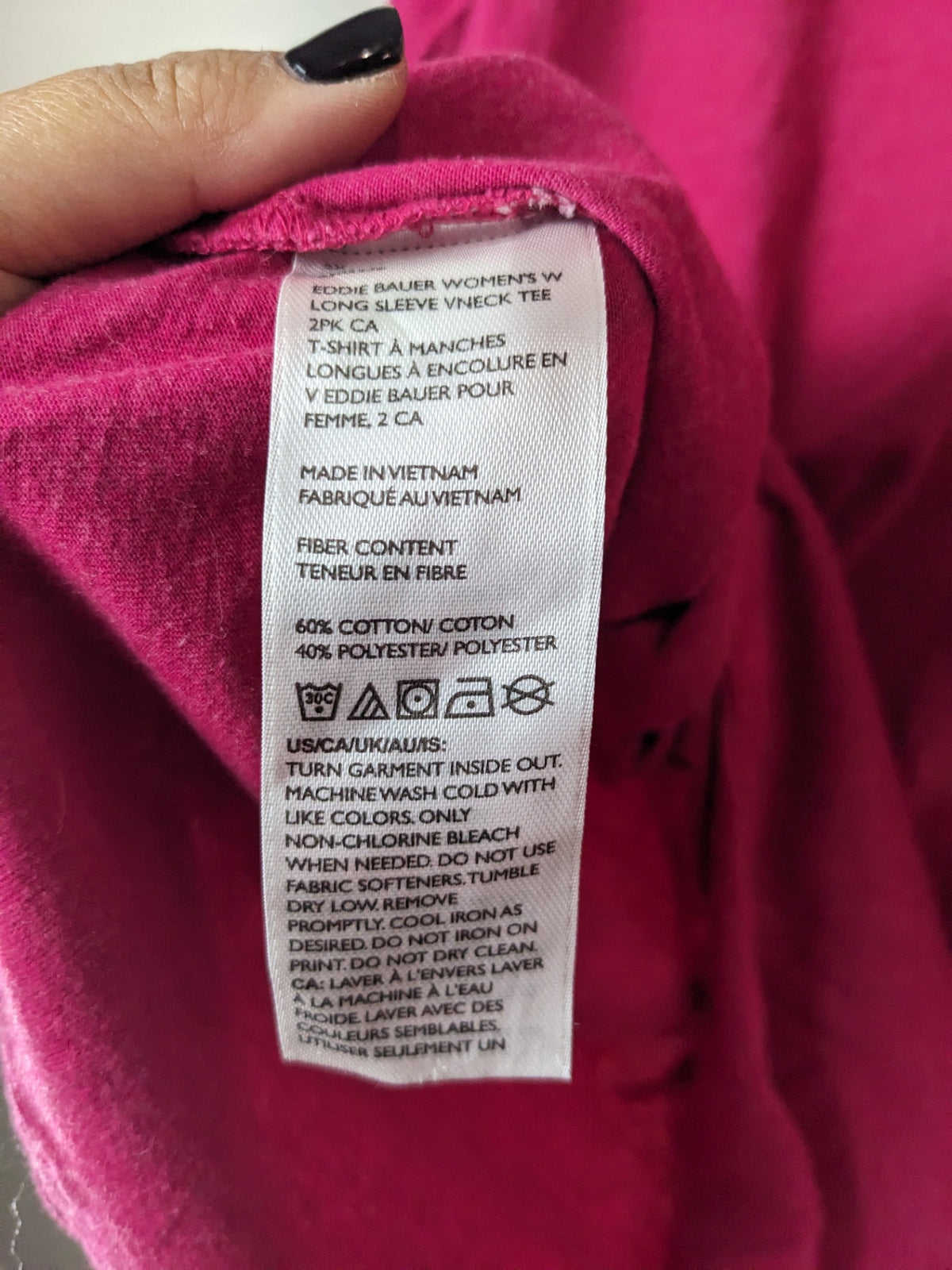 Eddie Bauer Pink Long Sleeve - 2X