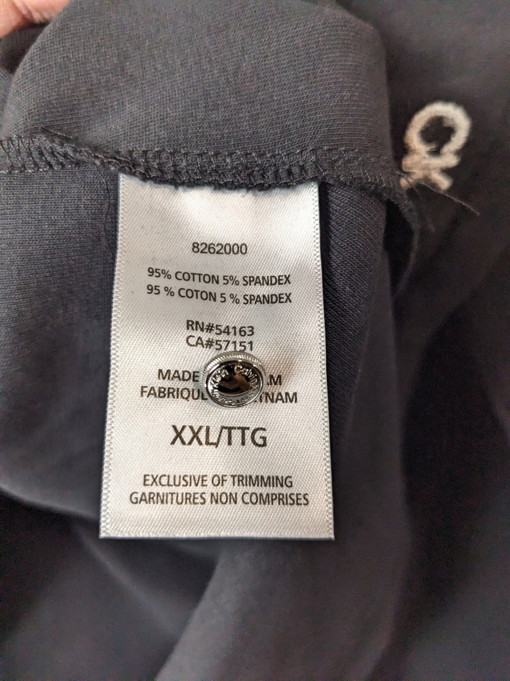Calvin Klein Black w/ Buttons Long Sleeve- XXL