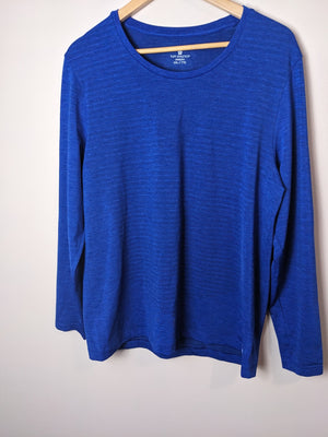 TUFF ATHLETICS Blue Long Sleeve - XXL