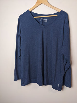 Eddie Bauer Blue Long Sleeve - 2X