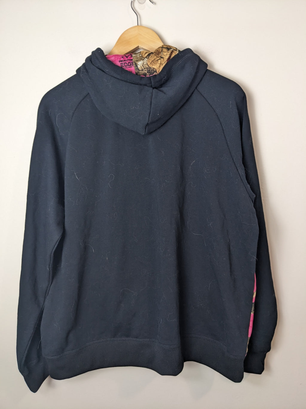 RealTree Black Logo Hoodie - L