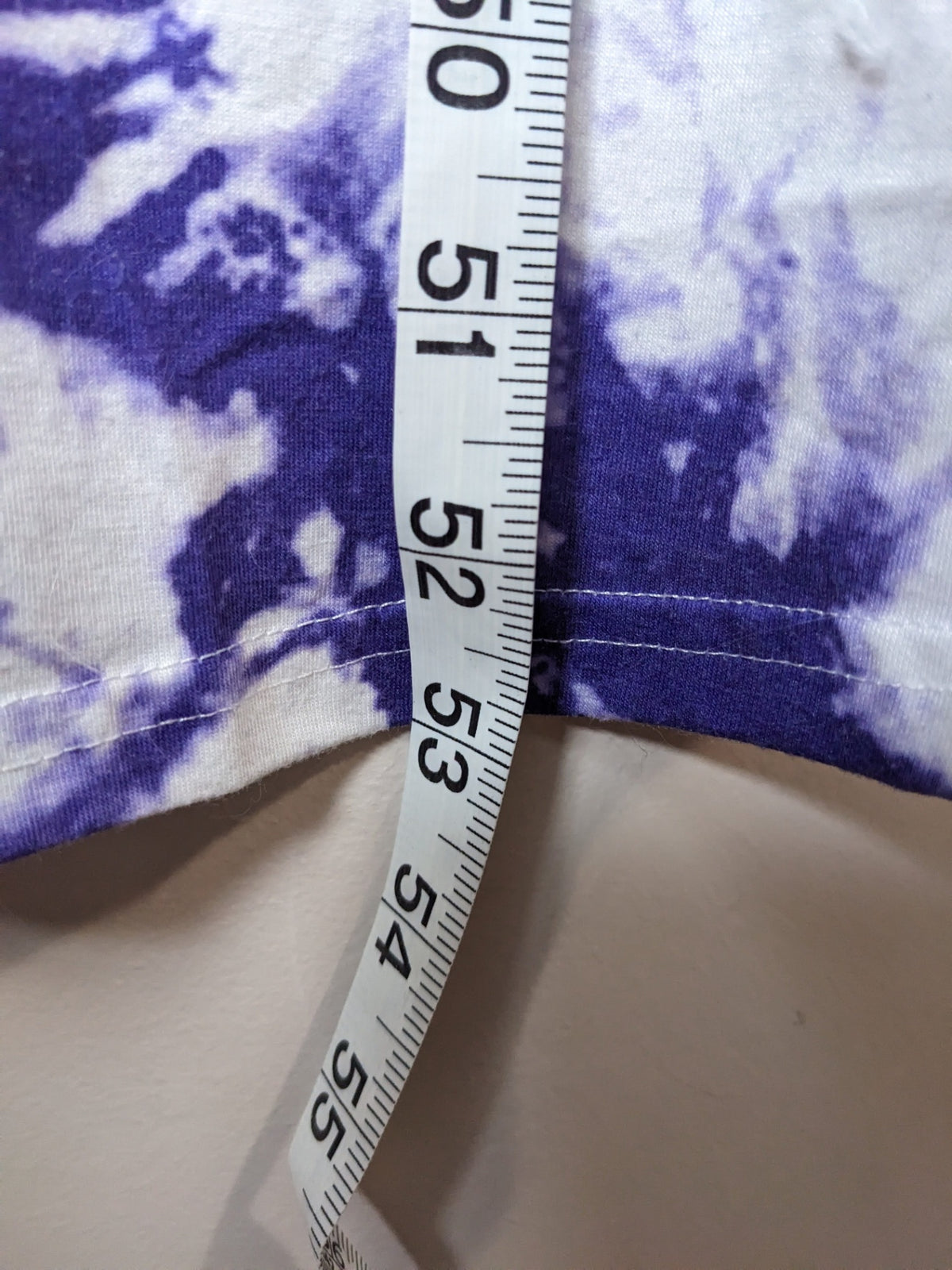 Ekouaer White & Purple Tye Dye Maxi Dress- XXL