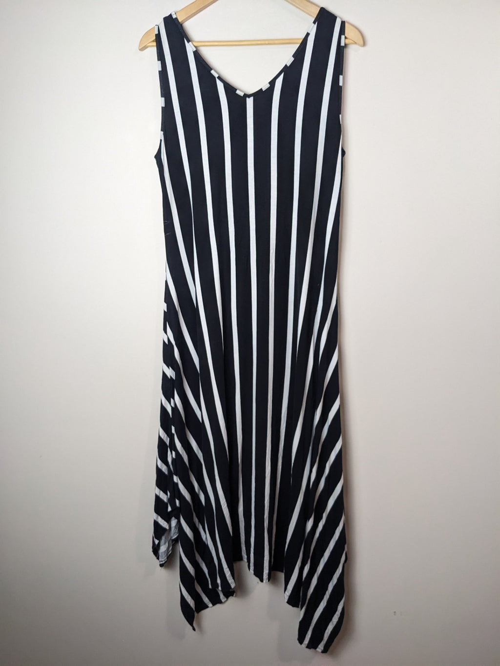 George Striped Maxi Dress - L