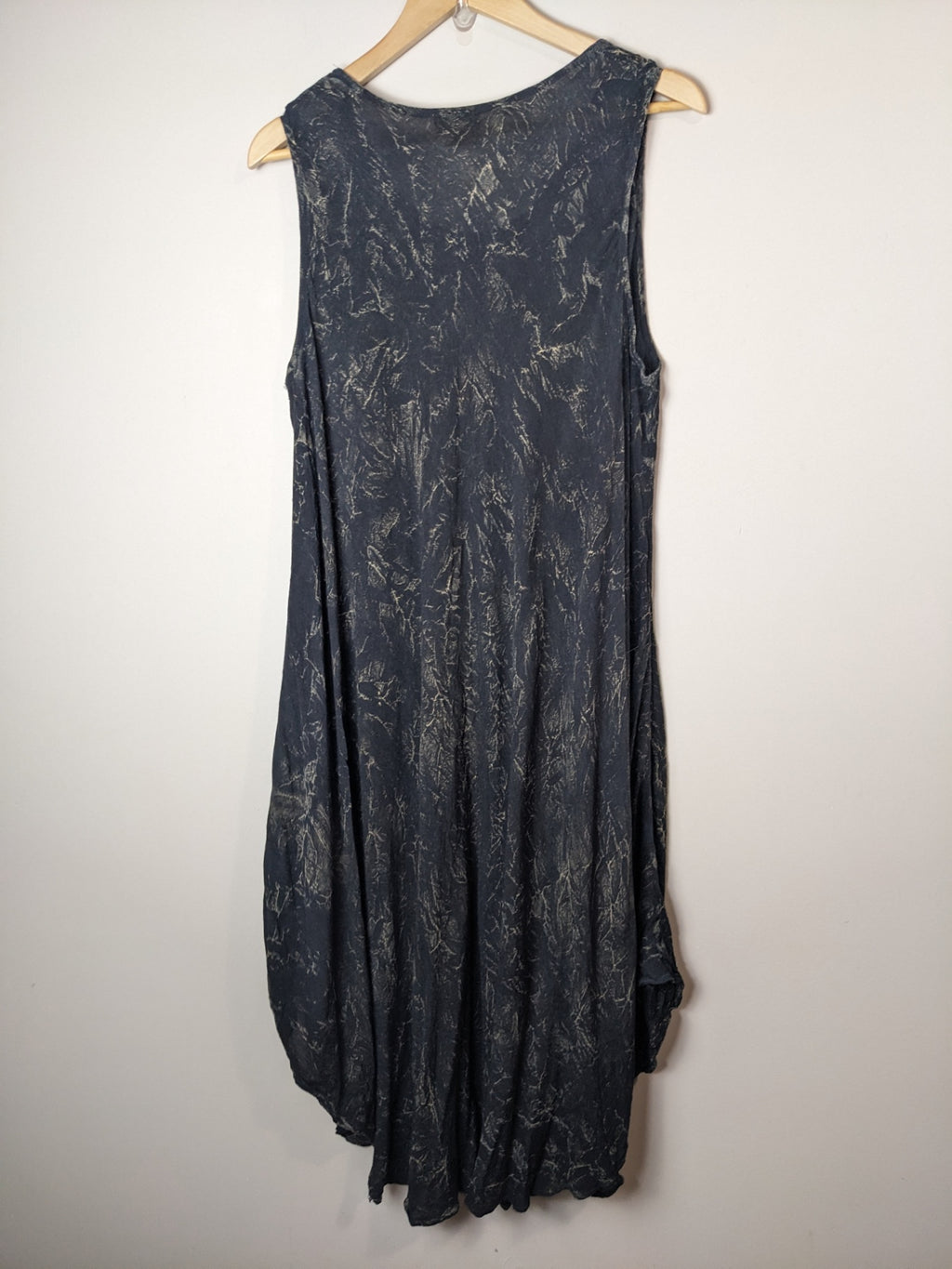 Sakkas Black Distressed Maxi Dress - One Size
