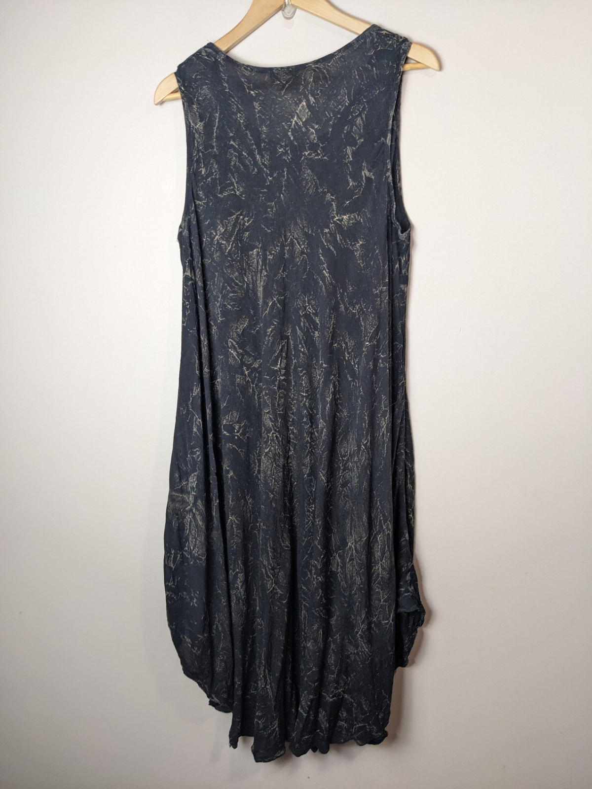Sakkas Black Distressed Maxi Dress - One Size