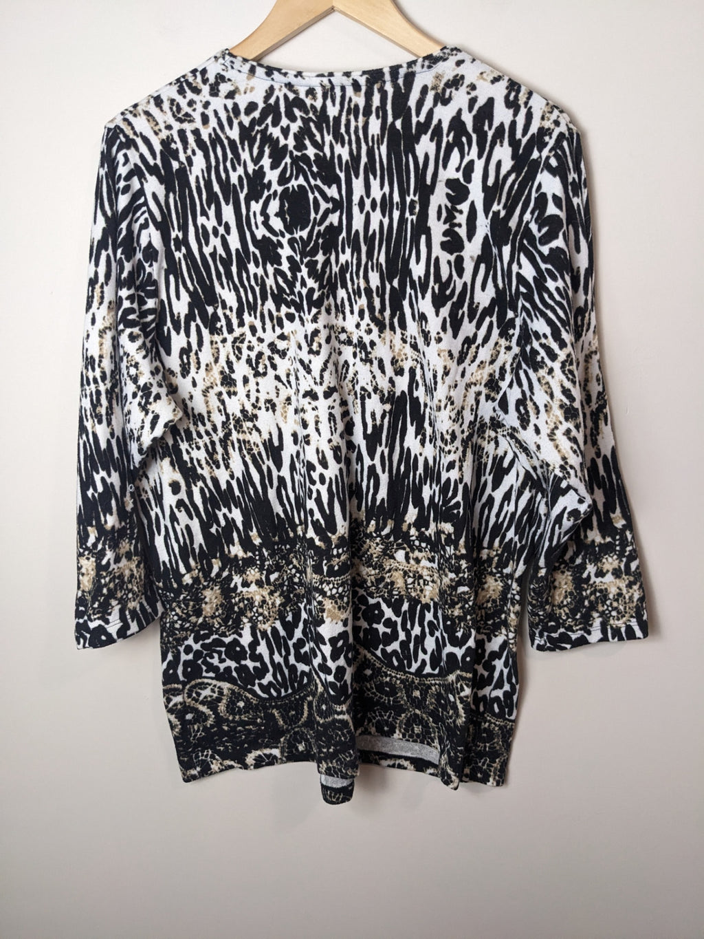ALIA Animal Print Long Sleeve - XL