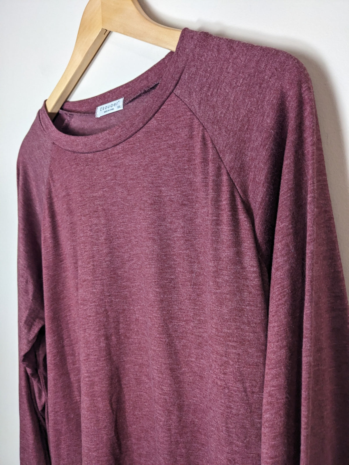Ekouaer Maroon Long Sleeve - XXL