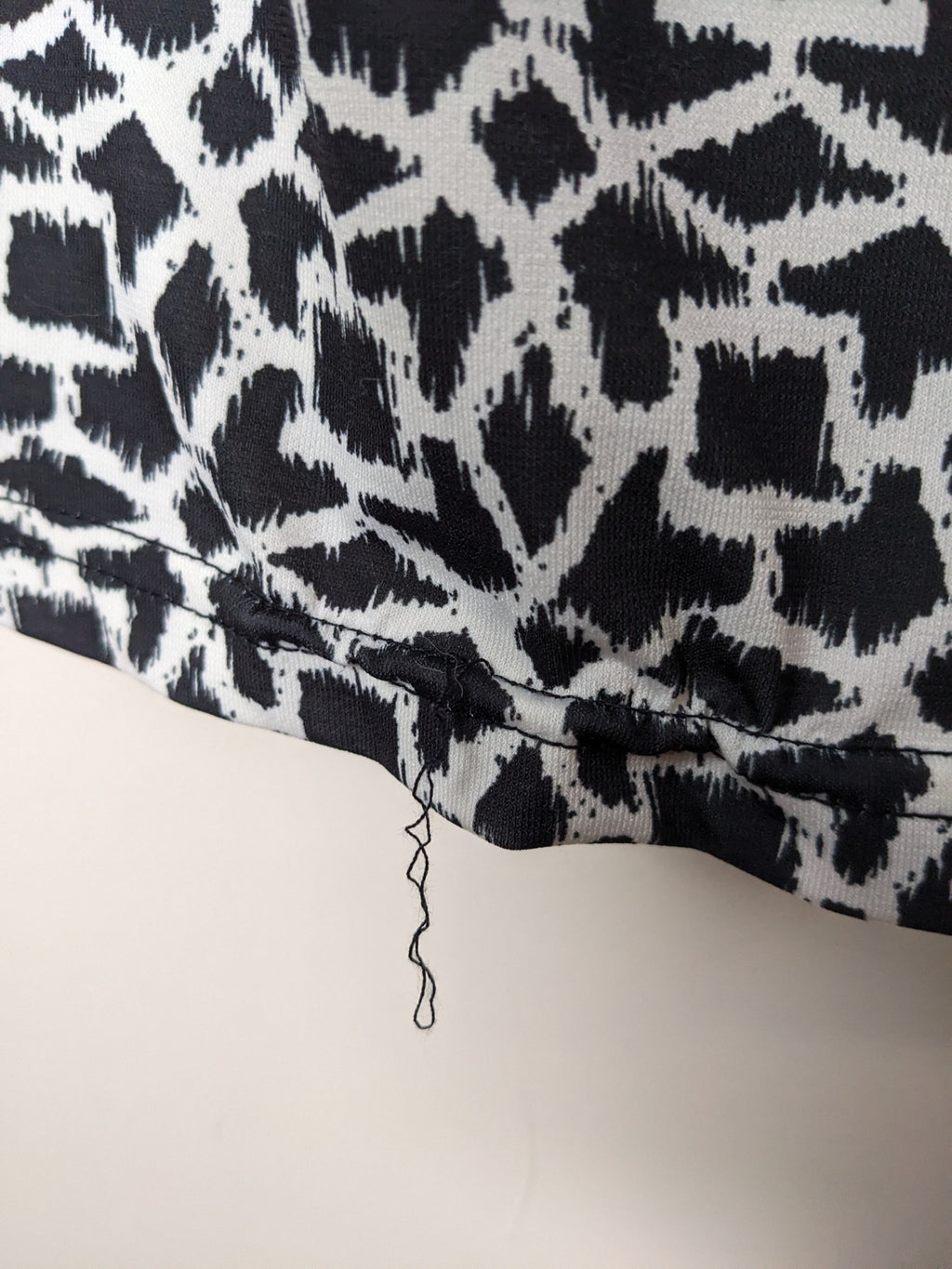 Papillon Black & White Patterned Dress - L