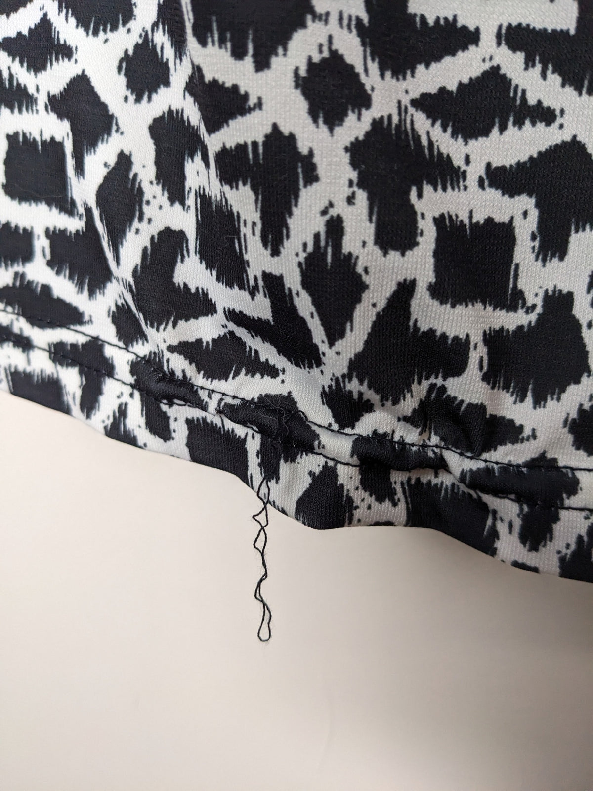 Papillon Black & White Patterned Dress - L